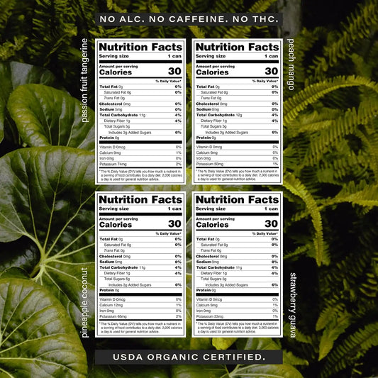 Hiyo Non-Alc Functional Seltzer, Adaptogens & Nootropics, 12 fl oz, 12pk