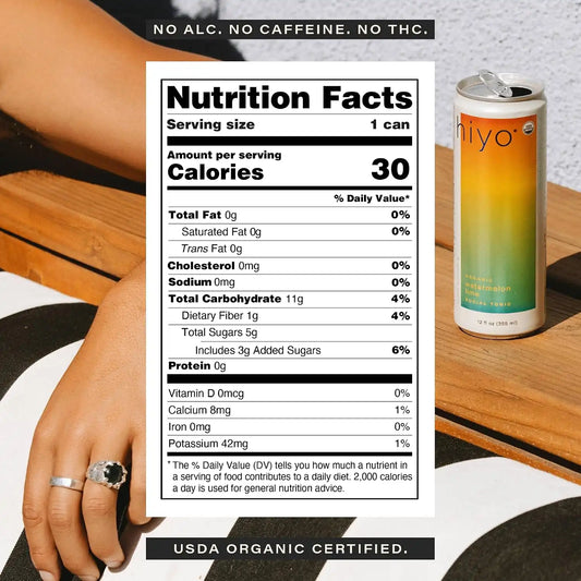 Hiyo Non-Alc Functional Seltzer, Adaptogens & Nootropics, 12 fl oz, 12pk